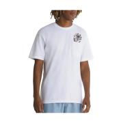 Bloemen T-shirt Vans , White , Heren