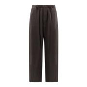 Straight Trousers Lemaire , Brown , Dames