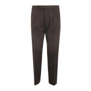 Bruine Katoen Wol Broek 202 Ermenegildo Zegna , Brown , Heren