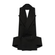 Vest met open rug Dolce & Gabbana , Black , Heren