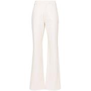 Gestructureerde Straight Broek Rotate Birger Christensen , White , Dam...