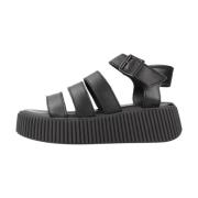 Stijlvolle Platte Sandalen voor Vrouwen Tamaris , Black , Dames