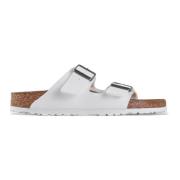 Sliders Birkenstock , White , Dames