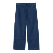 Wide Trousers Carhartt Wip , Blue , Heren