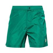 Groene Nylon Strandbadkleding Moncler , Green , Heren