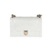 Pre-owned Leather dior-bags Dior Vintage , White , Dames