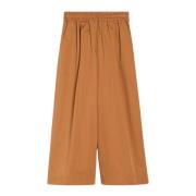 Wide Trousers Max Mara Weekend , Brown , Dames