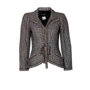 Pre-owned Wool outerwear Chanel Vintage , Black , Dames