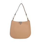 Lichtbruine studded hobo tas Valentino Garavani , Brown , Dames