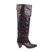 Pre-owned Leather boots Isabel Marant Pre-owned , Brown , Dames