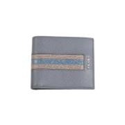 Pre-owned Leather wallets Prada Vintage , Blue , Heren