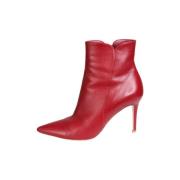 Pre-owned Leather boots Gianvito Rossi Pre-owned , Red , Dames