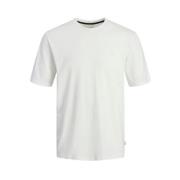 Klassieke Crew Neck T-shirt voor Mannen Jack & Jones , White , Heren