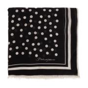 Sjaal met logo Dolce & Gabbana , Black , Dames