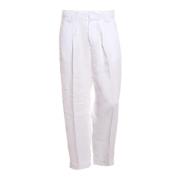 Cropped Trousers Costumein , White , Heren