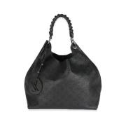 Pre-owned Leather handbags Louis Vuitton Vintage , Black , Dames