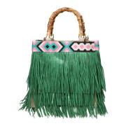 Handbags La Milanesa , Green , Dames