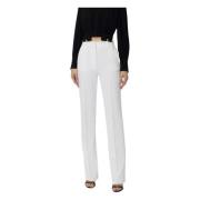 Wide Trousers Elisabetta Franchi , White , Dames