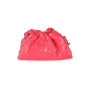 Pre-owned Leather pouches Bottega Veneta Vintage , Red , Dames