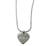 Pre-owned Silver necklaces Dior Vintage , Gray , Dames