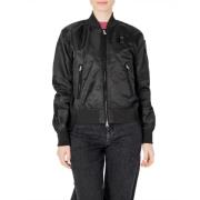 Zwarte Synthetische Jas Vrouwen Blauer , Black , Dames