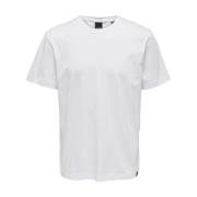 T-Shirts Only & Sons , White , Heren