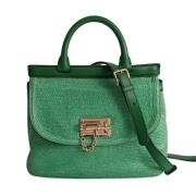 Pre-owned Leather handbags Dolce & Gabbana Pre-owned , Green , Dames