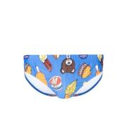 Blauwe Grafische Print Zwembroek Moschino , Multicolor , Heren