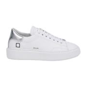 Witte en Zilveren Sfera Sneakers D.a.t.e. , White , Dames