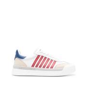 New Jersey Sneakers Wit Rood Blauw Dsquared2 , Multicolor , Heren