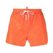 Oranje Boxer Zwembroek Dsquared2 , Orange , Heren