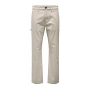 Casual Chino Only & Sons , Beige , Heren