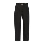 Riem broek Jil Sander , Black , Dames