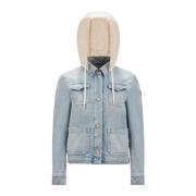 Denim Jack Moncler , Blue , Dames