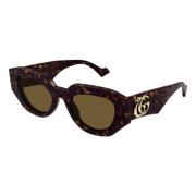 Gg1421S 002 Zonnebril Gucci , Brown , Dames