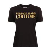 T-Shirts Versace Jeans Couture , Black , Dames