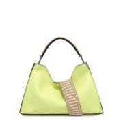 Aurora Collectie Leren Tas Gianni Chiarini , Green , Dames