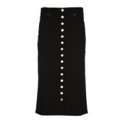 Zwarte Denim Rok Courrèges , Black , Dames