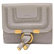 Pre-owned Leather wallets Chloé Pre-owned , Gray , Dames