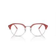 Zilver Rood Brilmontuur Ray-Ban , Red , Dames