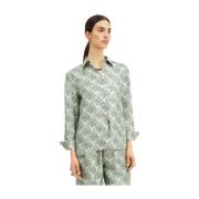 Klassieke Boy Shirt La DoubleJ , Green , Dames