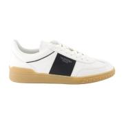 Nappa Leren Veterschoenen Valentino Garavani , White , Heren