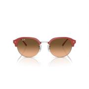 Rood/Bruin Getinte Zonnebril Ray-Ban , Red , Dames