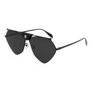 Black/Grey Sunglasses Alexander McQueen , Black , Unisex