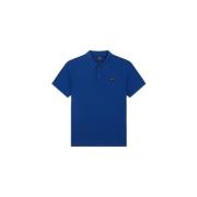 Biologisch Katoen Beige Polo Shirt Paul & Shark , Blue , Heren