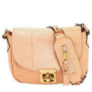 Pre-owned Leather shoulder-bags Chloé Pre-owned , Orange , Dames