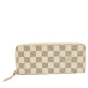 Pre-owned Coated canvas wallets Louis Vuitton Vintage , White , Dames