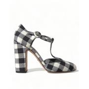 Retro Gingham Mary Janes Schoenen Dolce & Gabbana , Multicolor , Dames