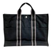 Pre-owned Canvas handbags Hermès Vintage , Black , Dames