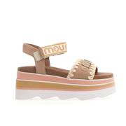 Wedges Mou , Beige , Dames